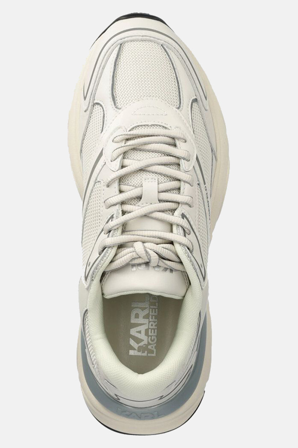 ΠΑΠΟΥΤΣΙΑ KARL LAGERFELD - 411 WHITE LEATHER & TEXTILE